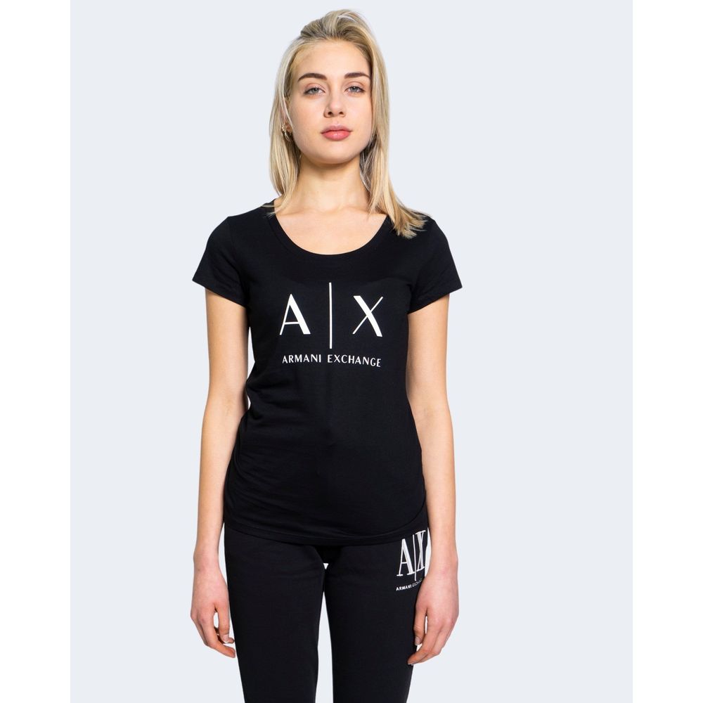 Armani Exchange Black Cotton T-Shirt - Image 5
