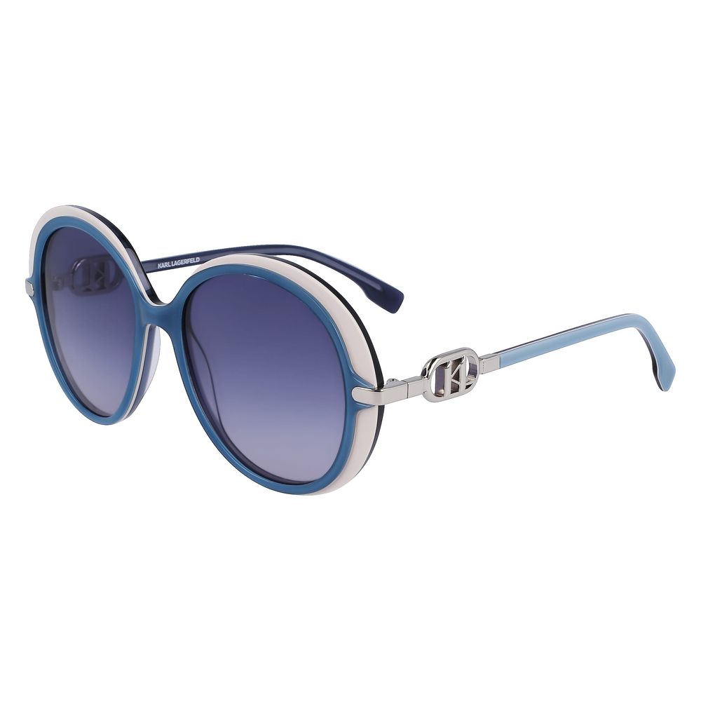 Karl Lagerfeld Blue Haircalf Sunglasses