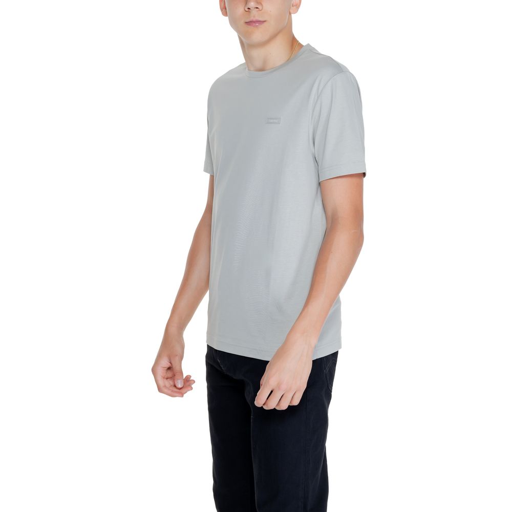 Calvin Klein Gray Cotton T-Shirt - Image 3