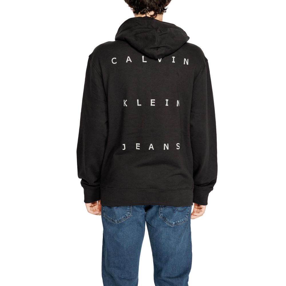 Calvin Klein Jeans Black Recycled Cotton Hoody - Image 3
