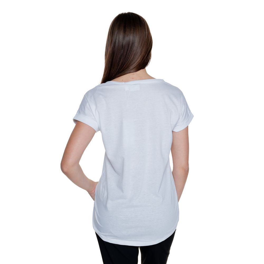 Vila Clothes White Cotton T-Shirt - Image 2