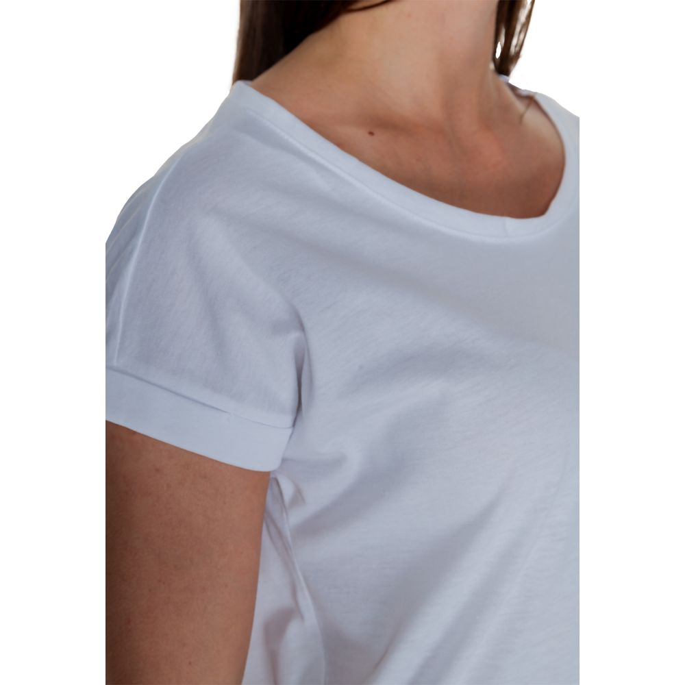 Vila Clothes White Cotton T-Shirt - Image 5