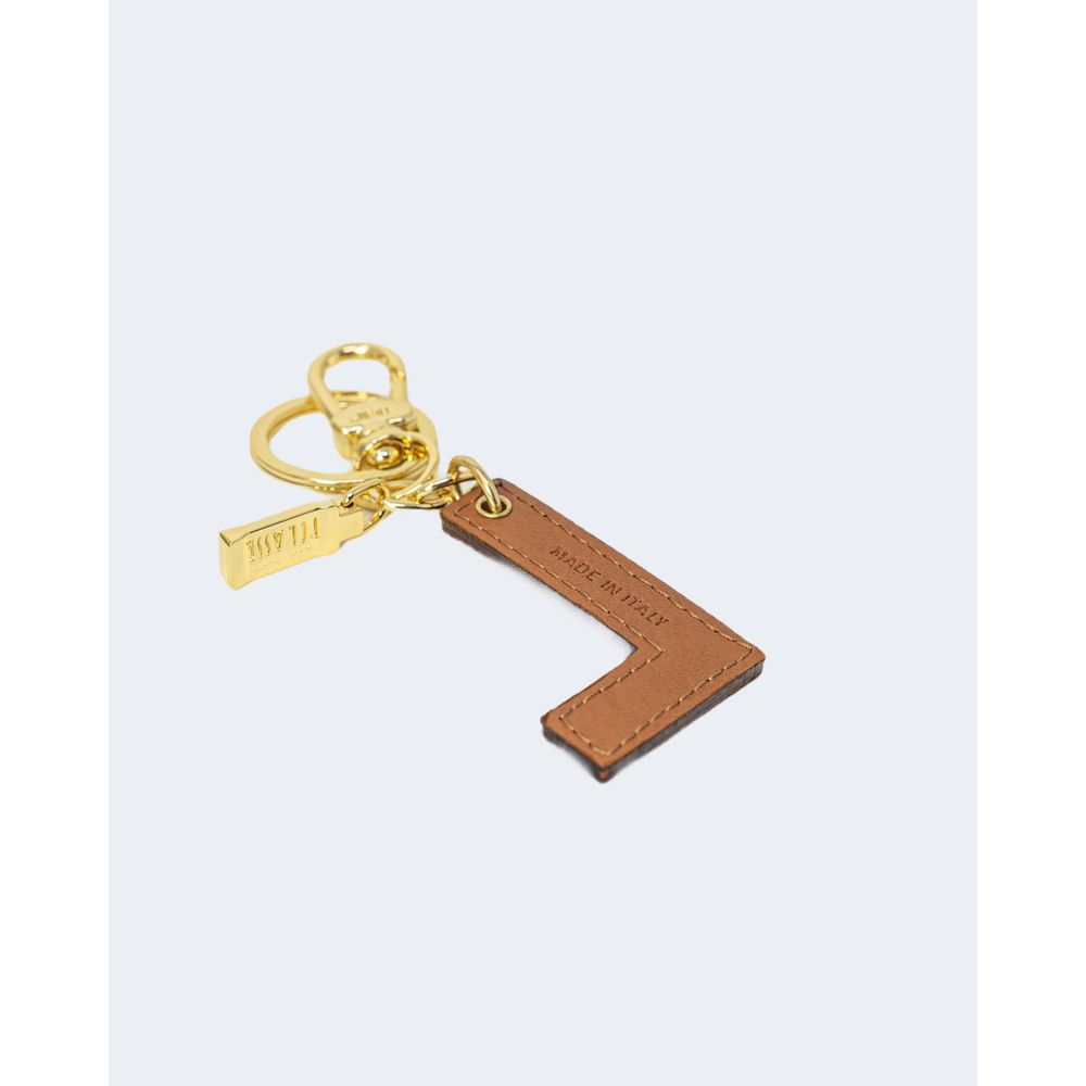 Alviero Martini Prima Classe Beige Leather Keychain - Image 3