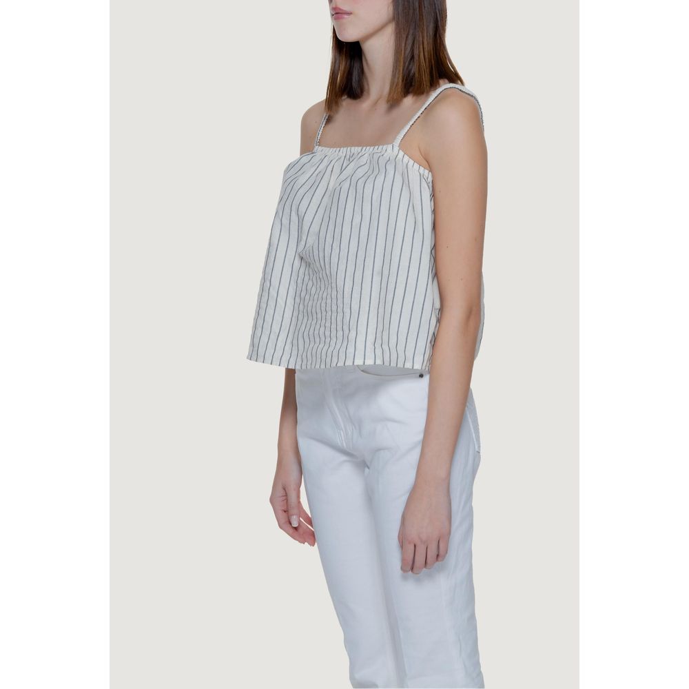 Vero Moda Beige Organic Cotton Tank Top - Image 4