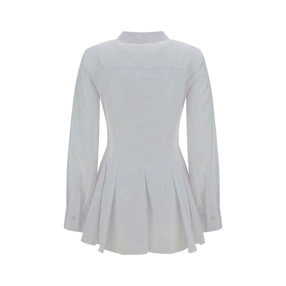 Alexander McQueen Pleatd Peplum Shirt - Image 2