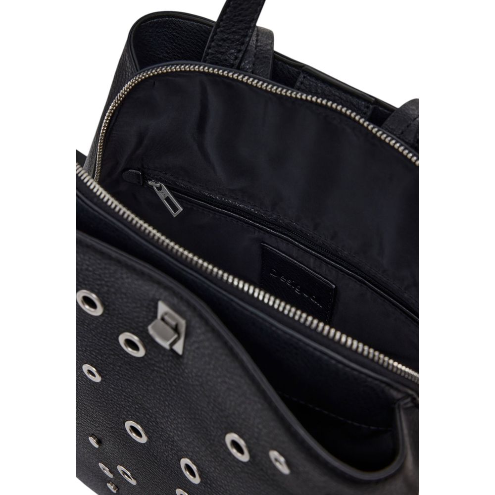 Desigual Black Polyethylene Backpack - Image 3