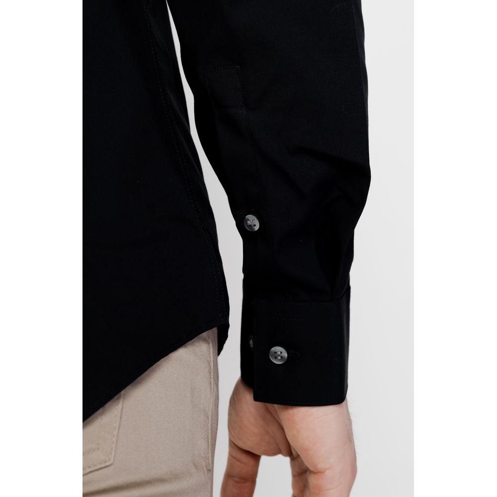 Calvin Klein Black Cotton Dress Shirt - Image 3