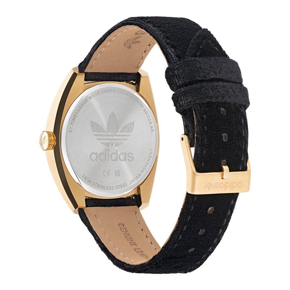Adidas Black Leather Dress Watch - Image 2