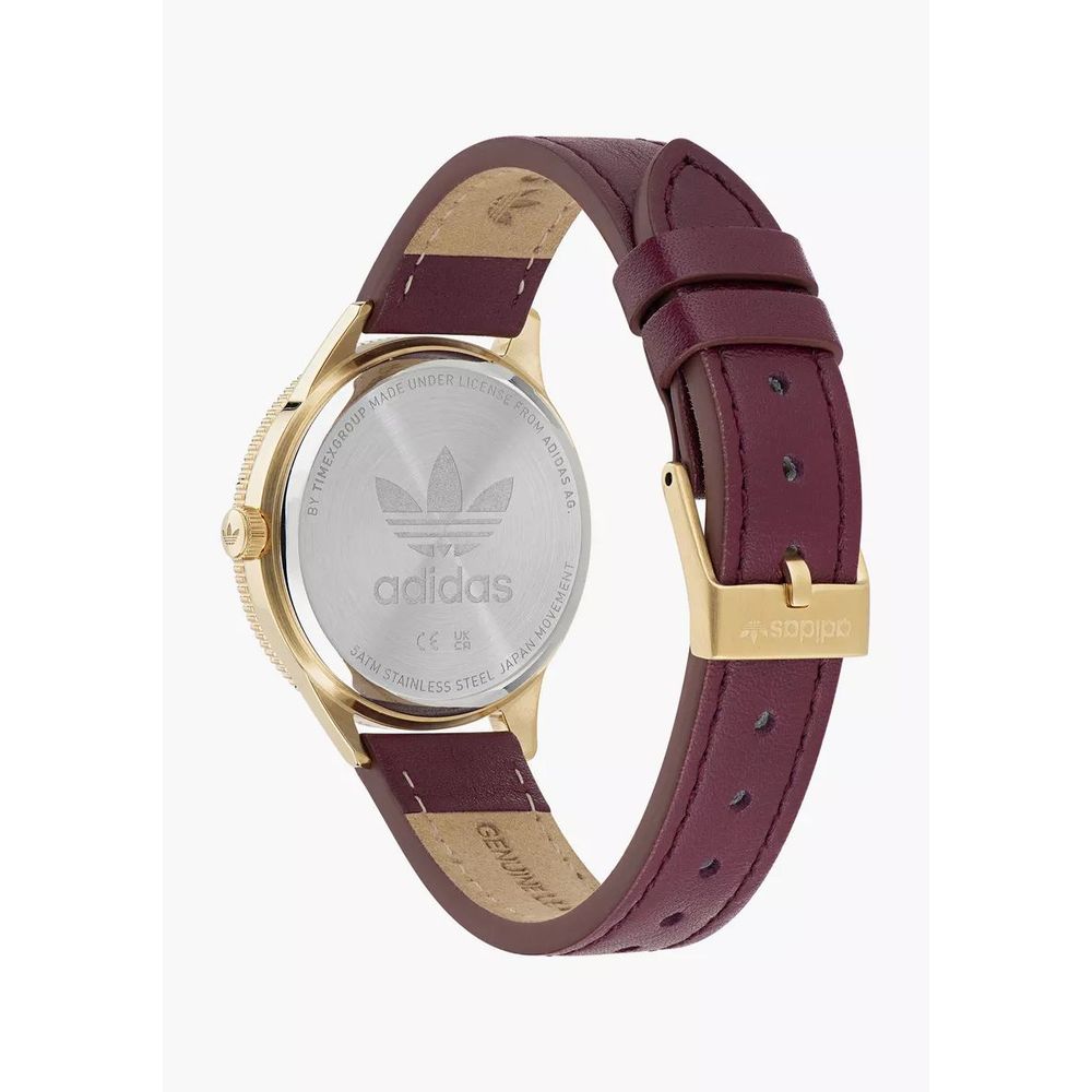 Adidas Red Leather Watch - Image 2