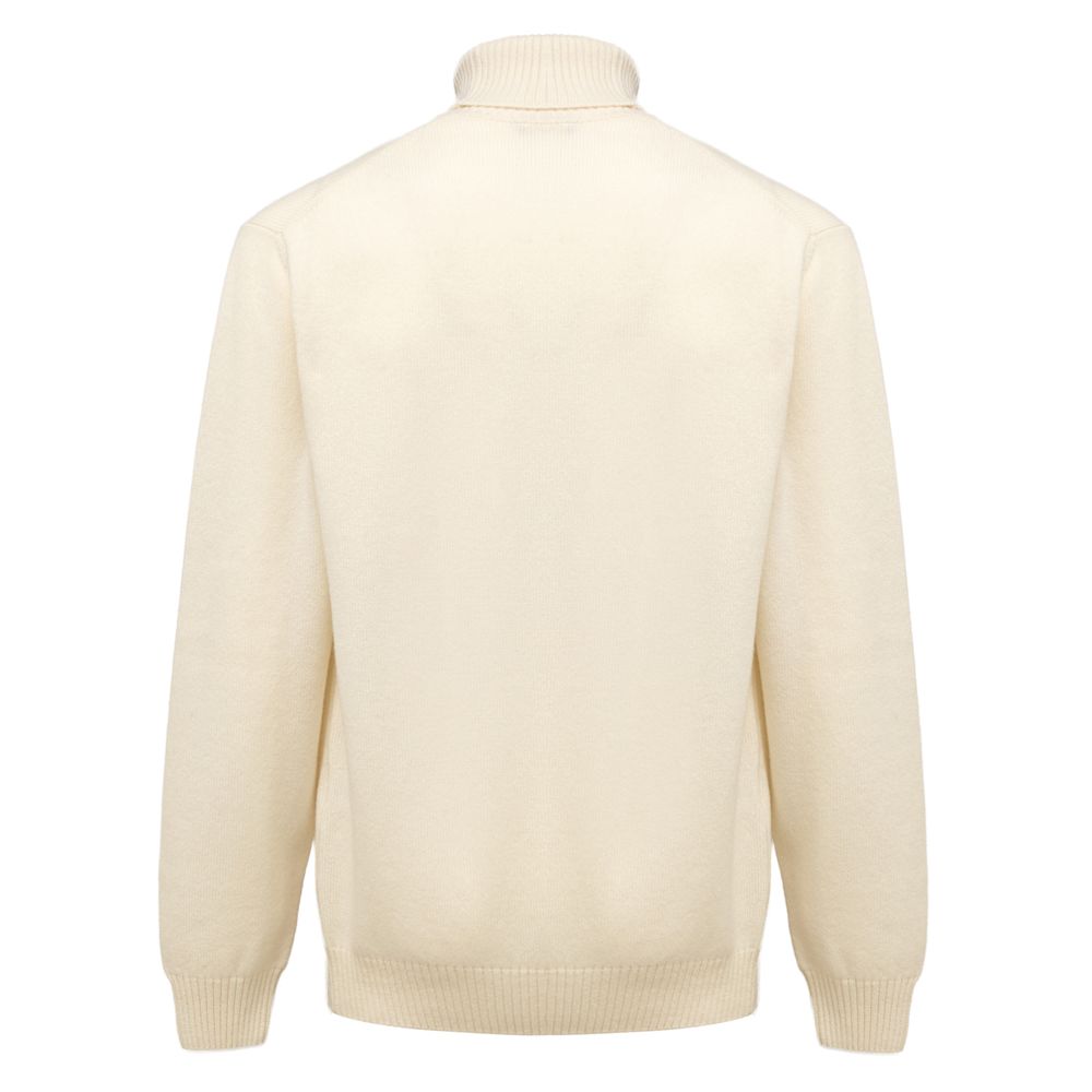 Cruciani White Cashmere Turtleneck - Image 2