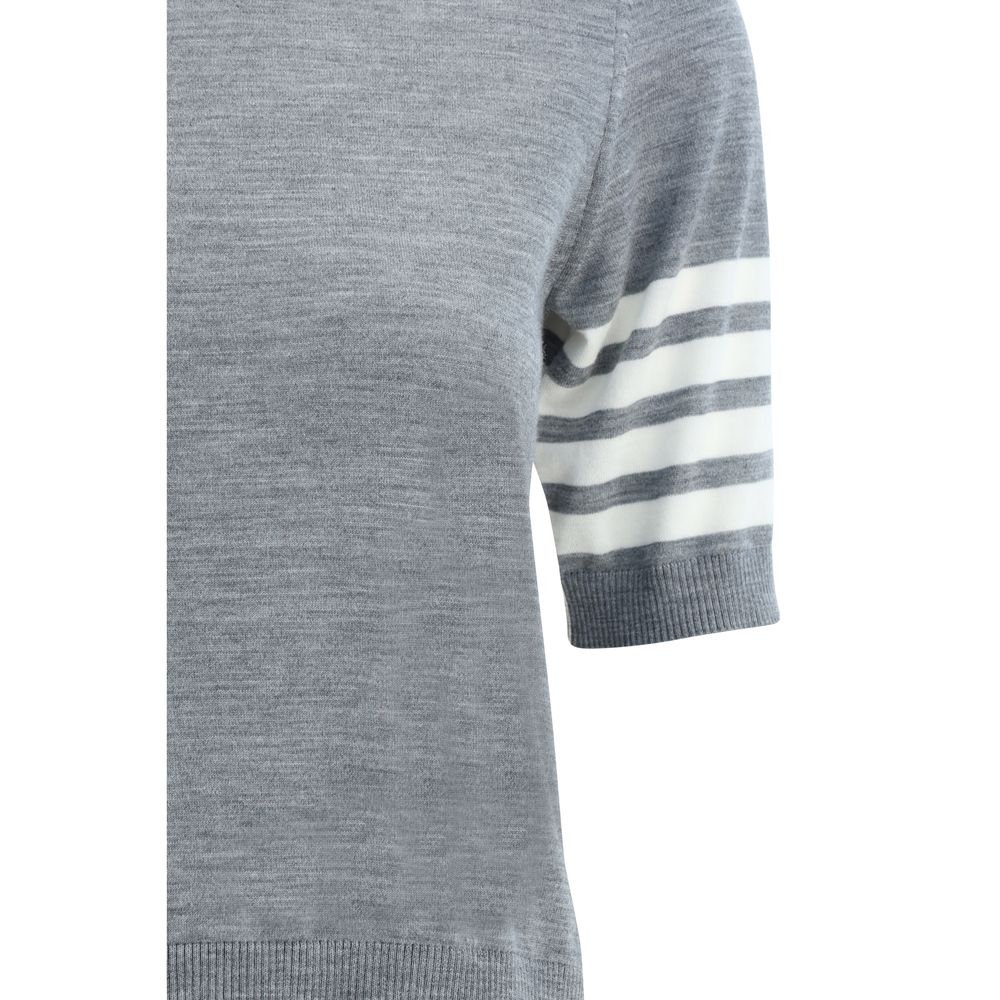 Thom Browne Gray Polyamide Turtleneck - Image 3