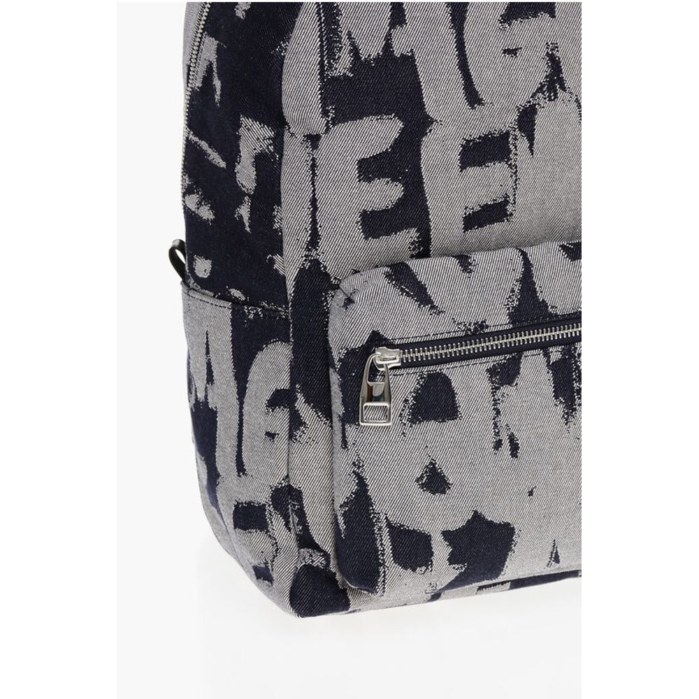 Alexander McQueen Jacquard Denim METROPOLITAN Backpack with Monogram Motif - Image 3