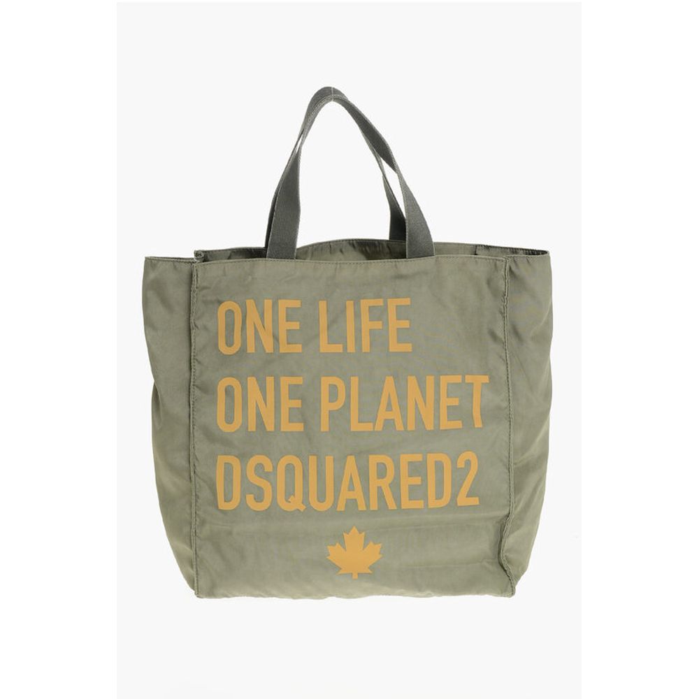 Dsquared² OLOP Nylon Tote Bag with Front Print