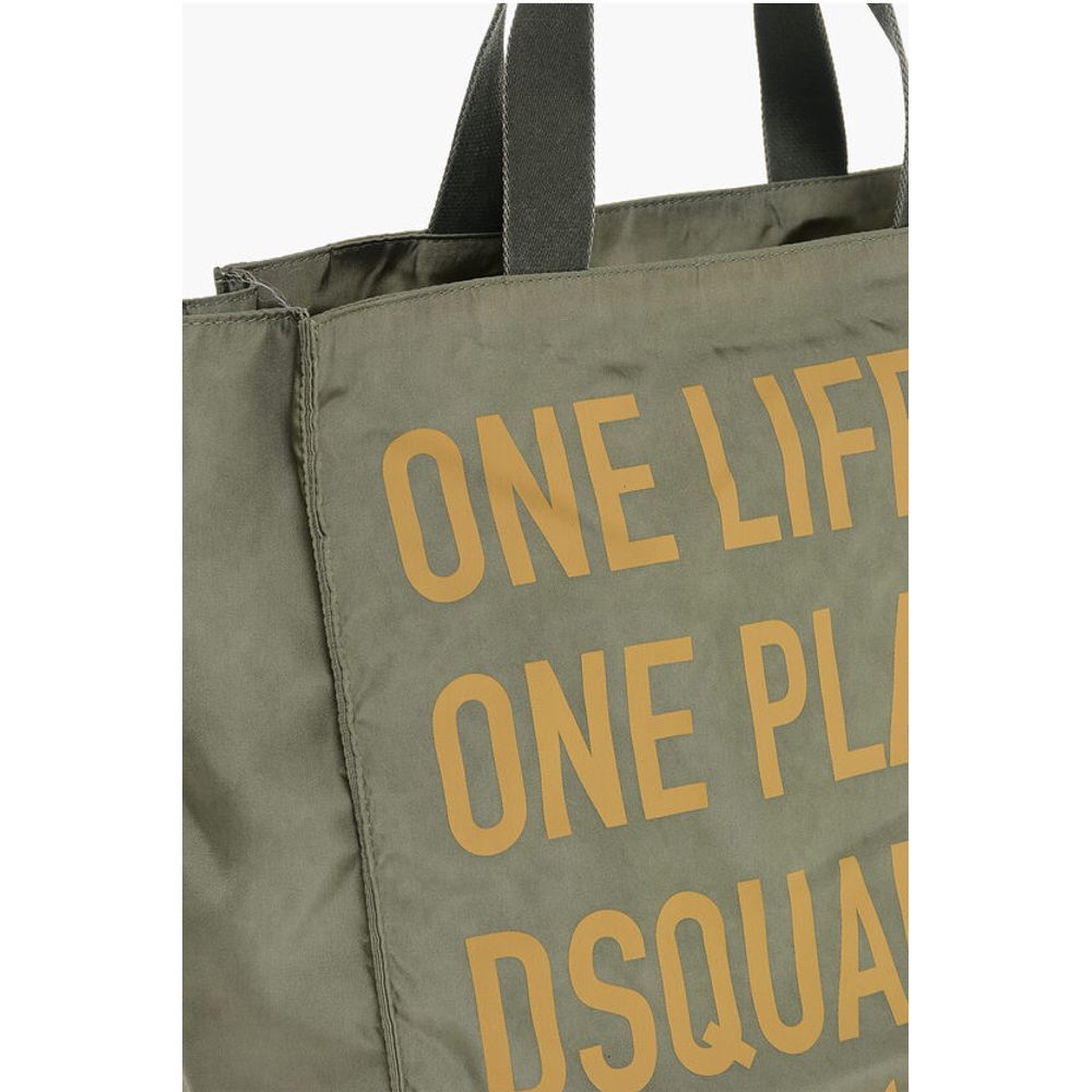 Dsquared² OLOP Nylon Tote Bag with Front Print - Image 3