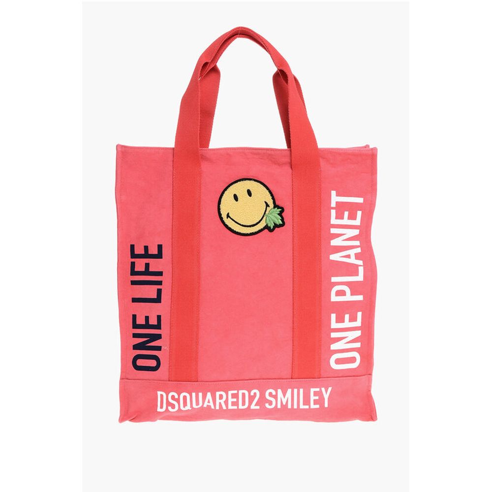 Dsquared² OLOP Canvas SMILEY Tote Bag