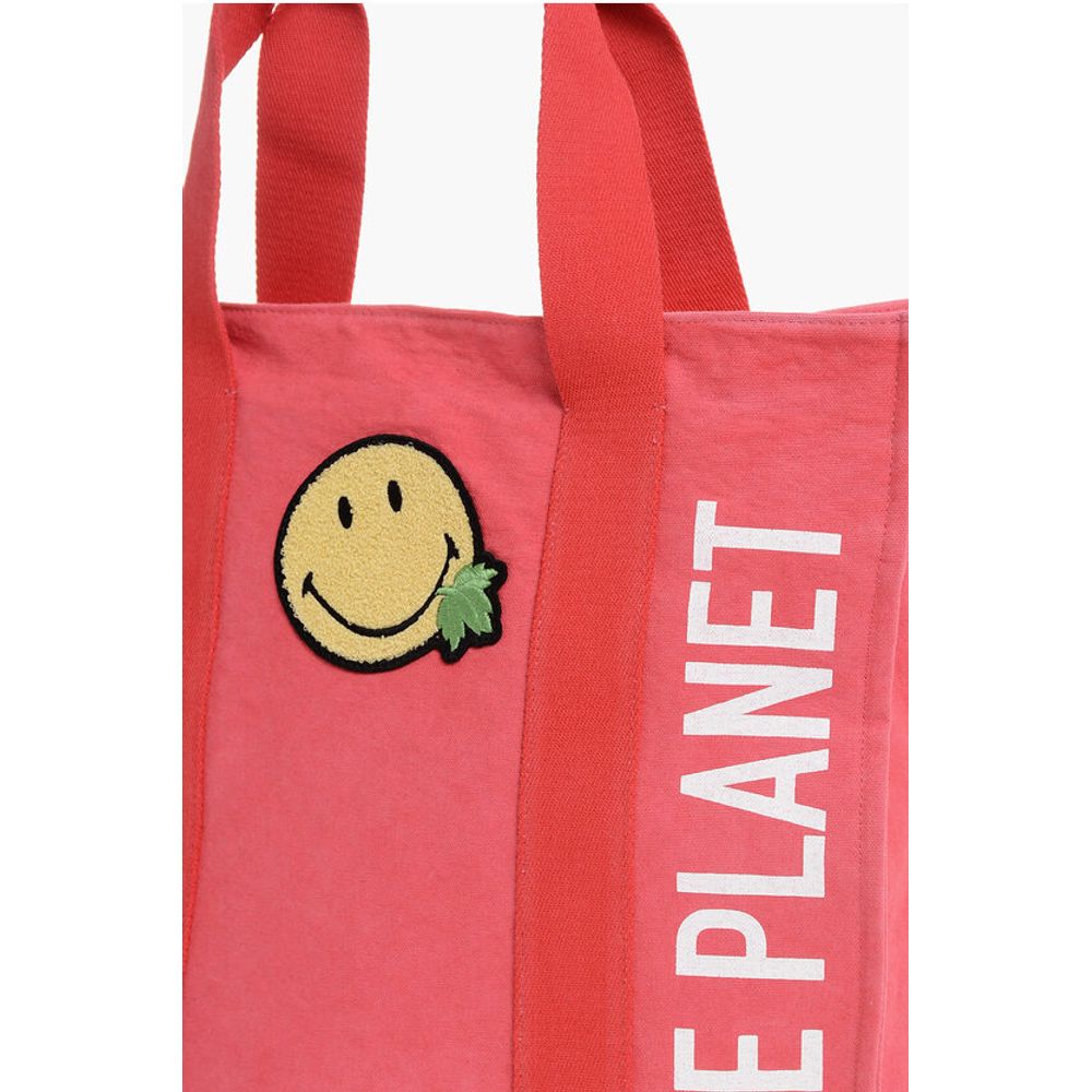 Dsquared² OLOP Canvas SMILEY Tote Bag - Image 3