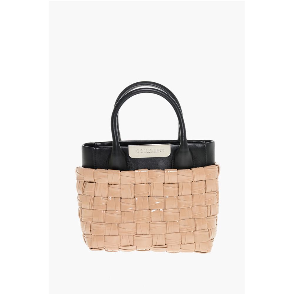 Dsquared² Woven Leather Tote Bag