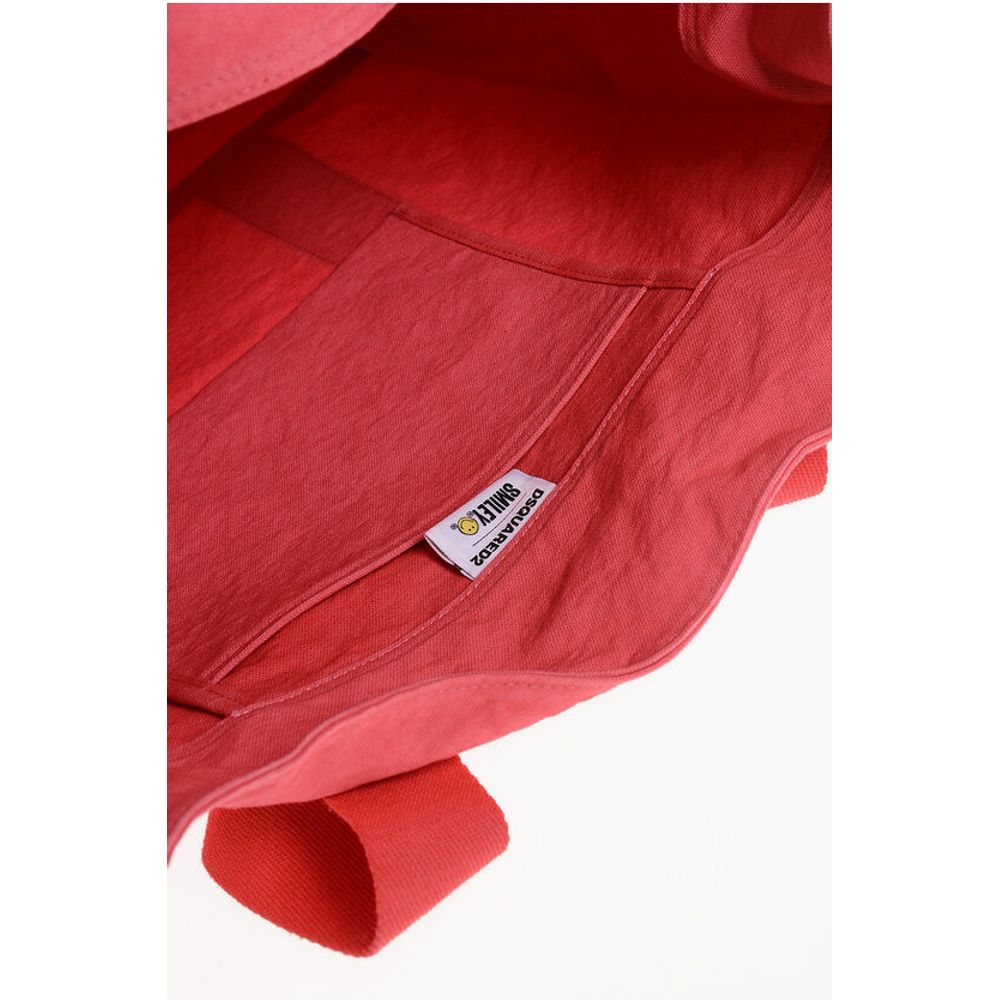 Dsquared² OLOP Canvas SMILEY Tote Bag - Image 4