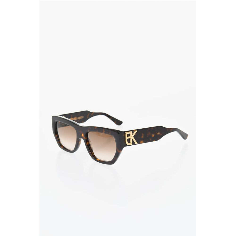 Emmanuelle Khanh Wayfarer Tortoiseshell Sunglasses with Shaded Lenses - Image 2