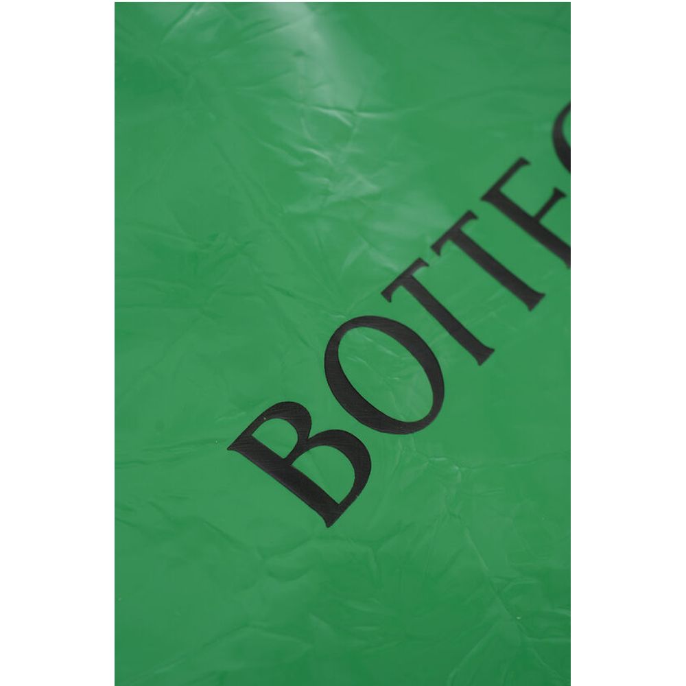 Bottega Veneta Creased Leather BADGE Drawstring Bag with Engraved Logo - Image 2