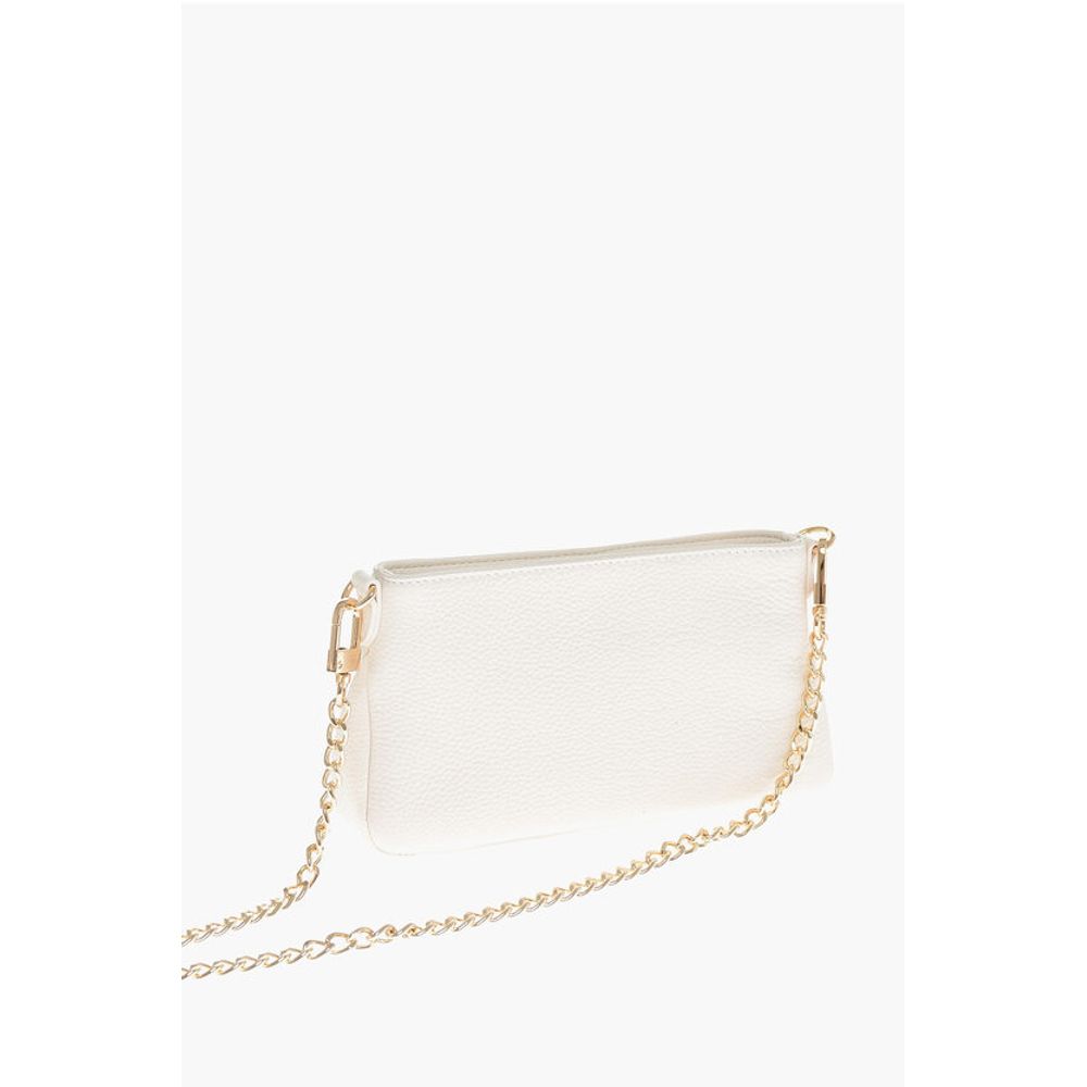 Moschino LOVE Textured Leather Shoulder Bag with Logo-Print - Image 2