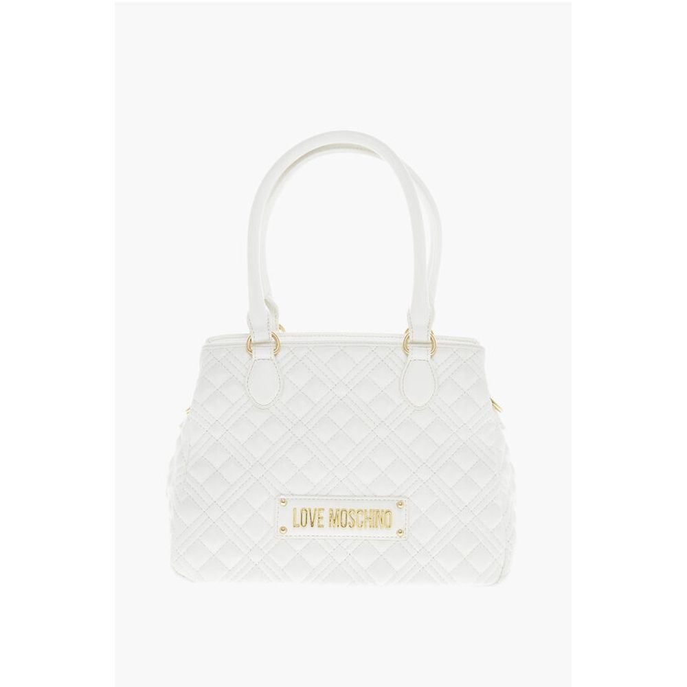 Moschino LOVE Quilted Textured faux Leather with a LM Logo