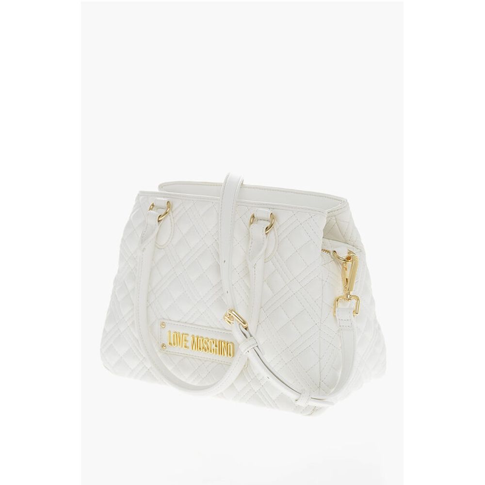 Moschino LOVE Quilted Textured faux Leather with a LM Logo - Image 3