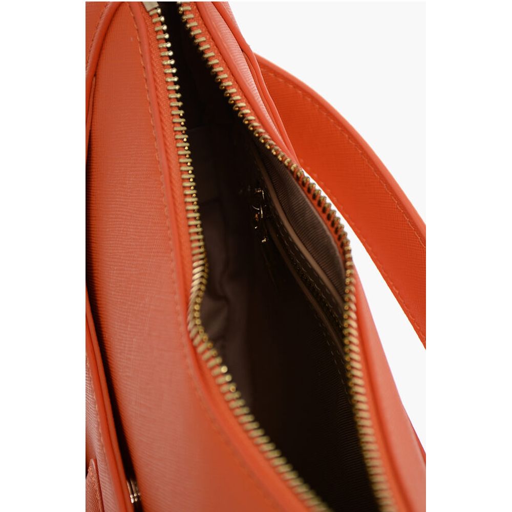 Moschino LOVE Saffiano Faux Leather hobo Bag with Embossed Heart - Image 5