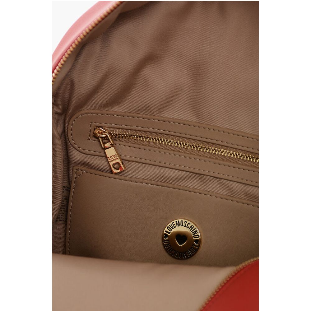 Moschino LOVE MOSCHINO Faux Leather Backpack with Lettering Logo - Image 5