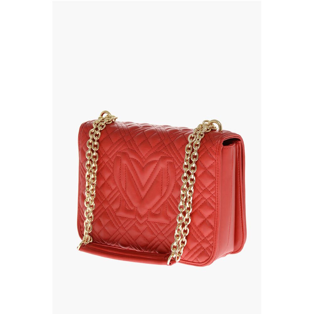 Moschino LOVE MOSCHINO Faux Leather Quilted Shoulder Bag with LM on t - Image 2
