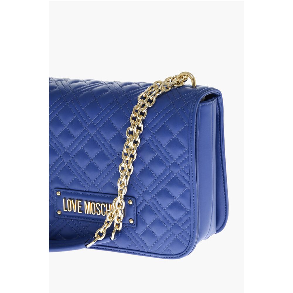 Moschino LOVE MOSCHINO Faux Leather Quilted Shoulder Bag with LM-Logo - Image 3
