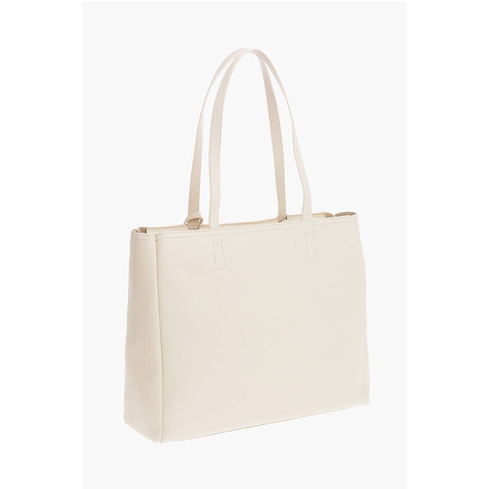 Moschino LOVE Faux Leather Tote Bag with Golden Logo - Image 2