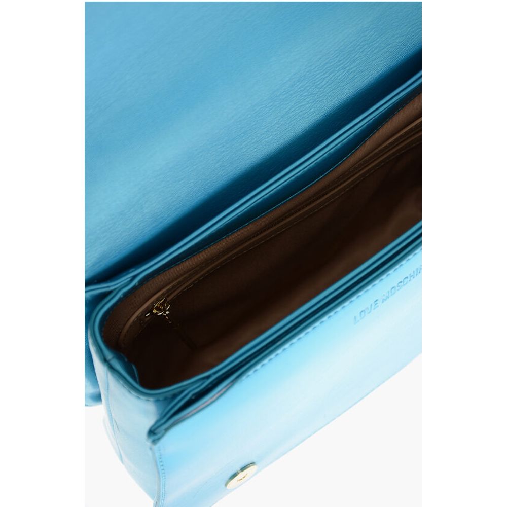 Moschino LOVE MOSCHINO Faux Leather Quilted Shoulder Bag Laminated Ef - Image 5