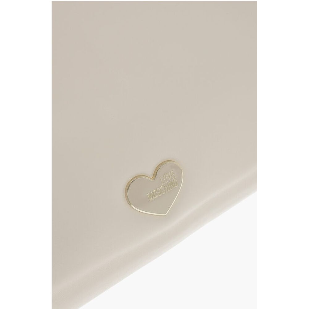 Moschino LOVE Faux Leather MARSHMALLOW Hobo Bag with Matched Pouch - Image 4