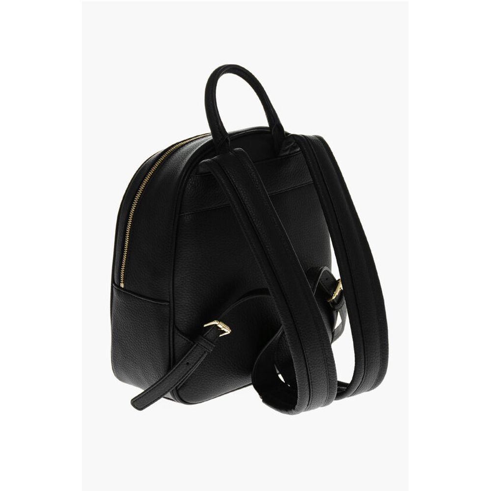 Moschino LOVE Textured Faux Leather Backpack with Embossed Logo - Image 2