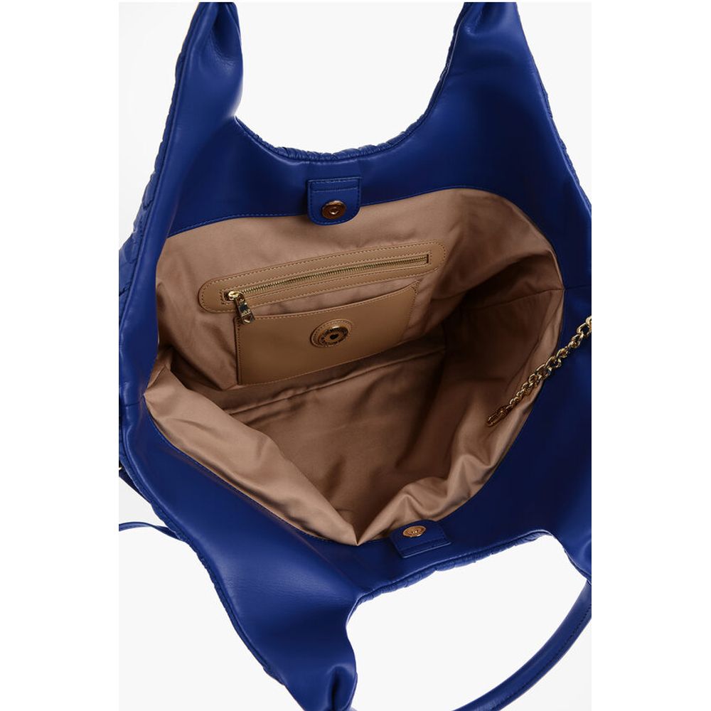 Moschino LOVE Quilted Nylon Tote Bag with Faux Leather Trims - Image 5