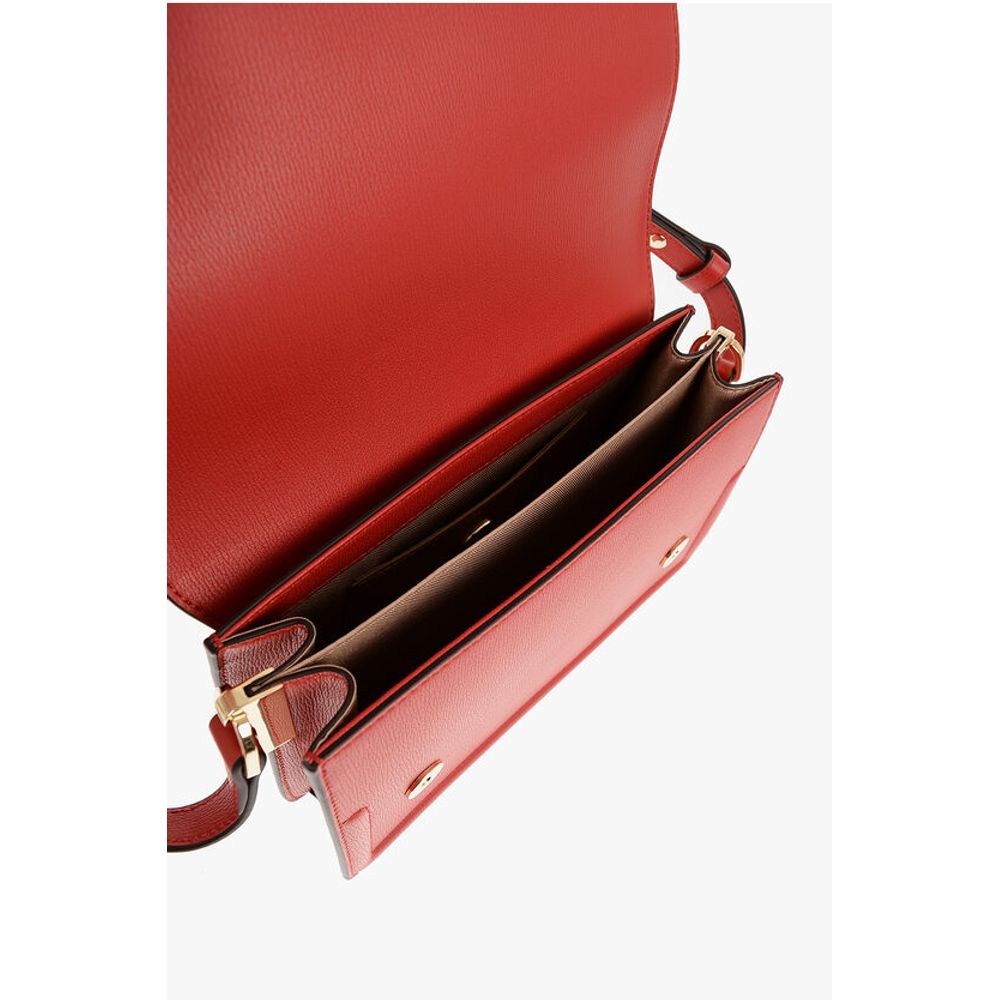 Moschino LOVE Faux Leather LOVE BRIDGE Shoulder Bag with Double Heart - Image 4