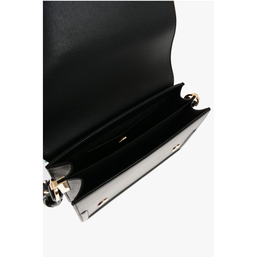 Moschino LOVE Faux Leather LOVE BRIDGE Shoulder Bag with Double Heart - Image 4