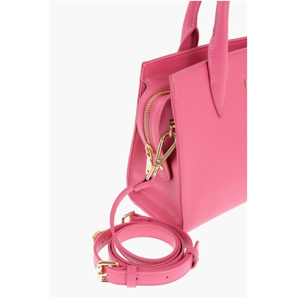 Moschino LOVE Solid Color Tote Bag with Golden Logo - Image 3