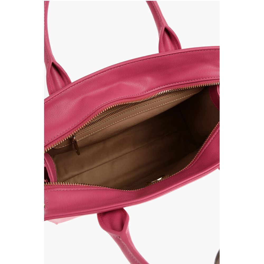 Moschino LOVE Solid Color Tote Bag with Golden Logo - Image 5