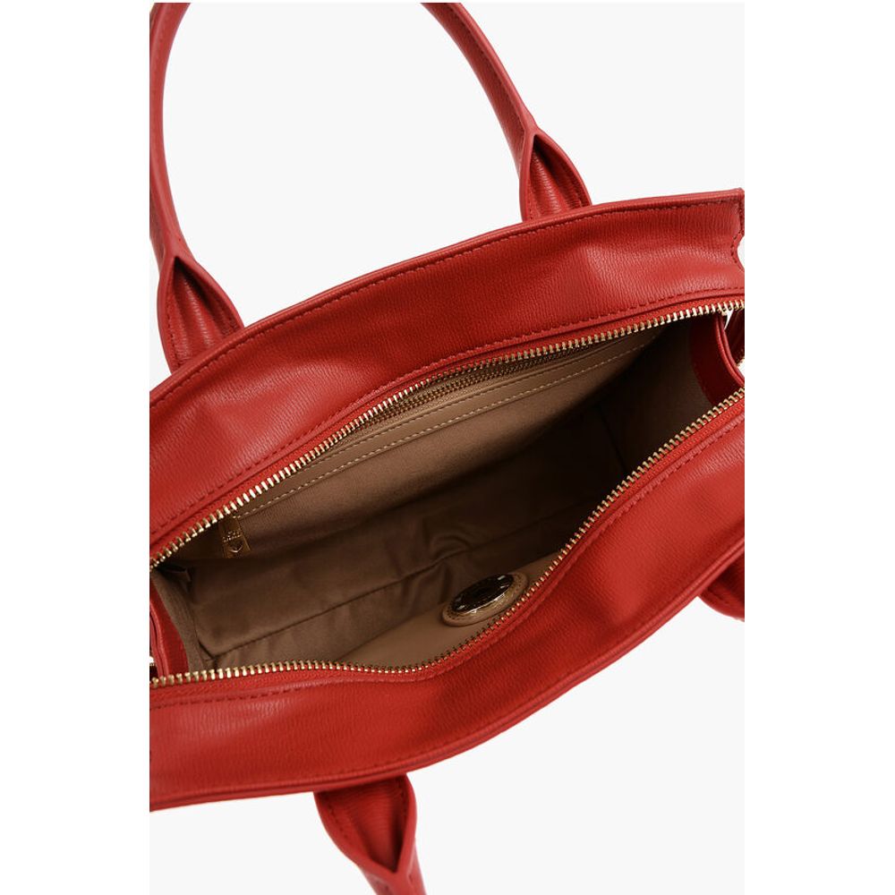 Moschino LOVE Solid Color Tote Bag with Golden Logo - Image 4