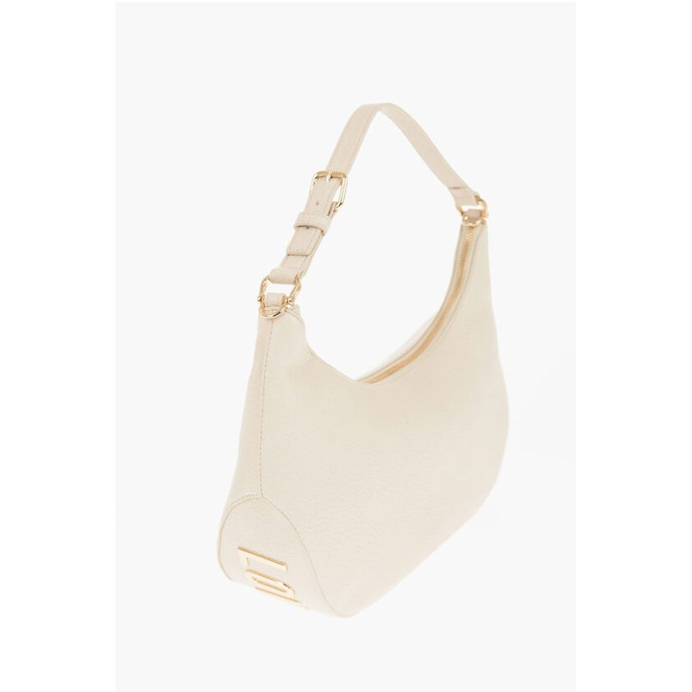 Moschino LOVE Textured Faux Leather ECO-FRIENDLY GIANT Hobo Bag with - Image 2