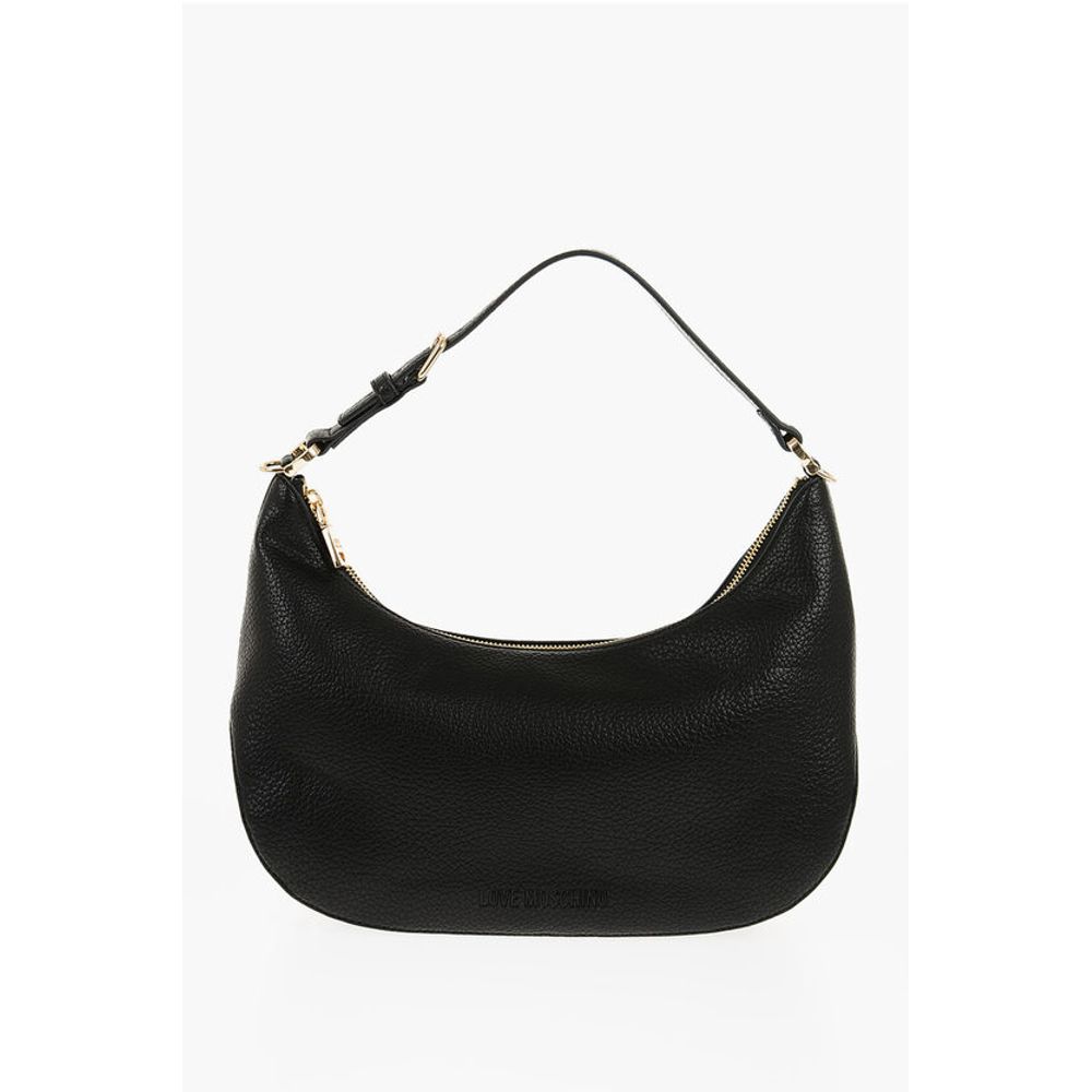 Moschino LOVE Textured Faux Leather ECO-FRIENDLY GIANT Hobo Bag with