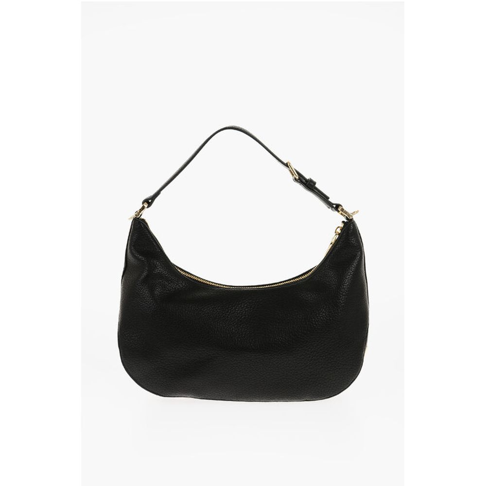 Moschino LOVE Textured Faux Leather ECO-FRIENDLY GIANT Hobo Bag with - Image 3
