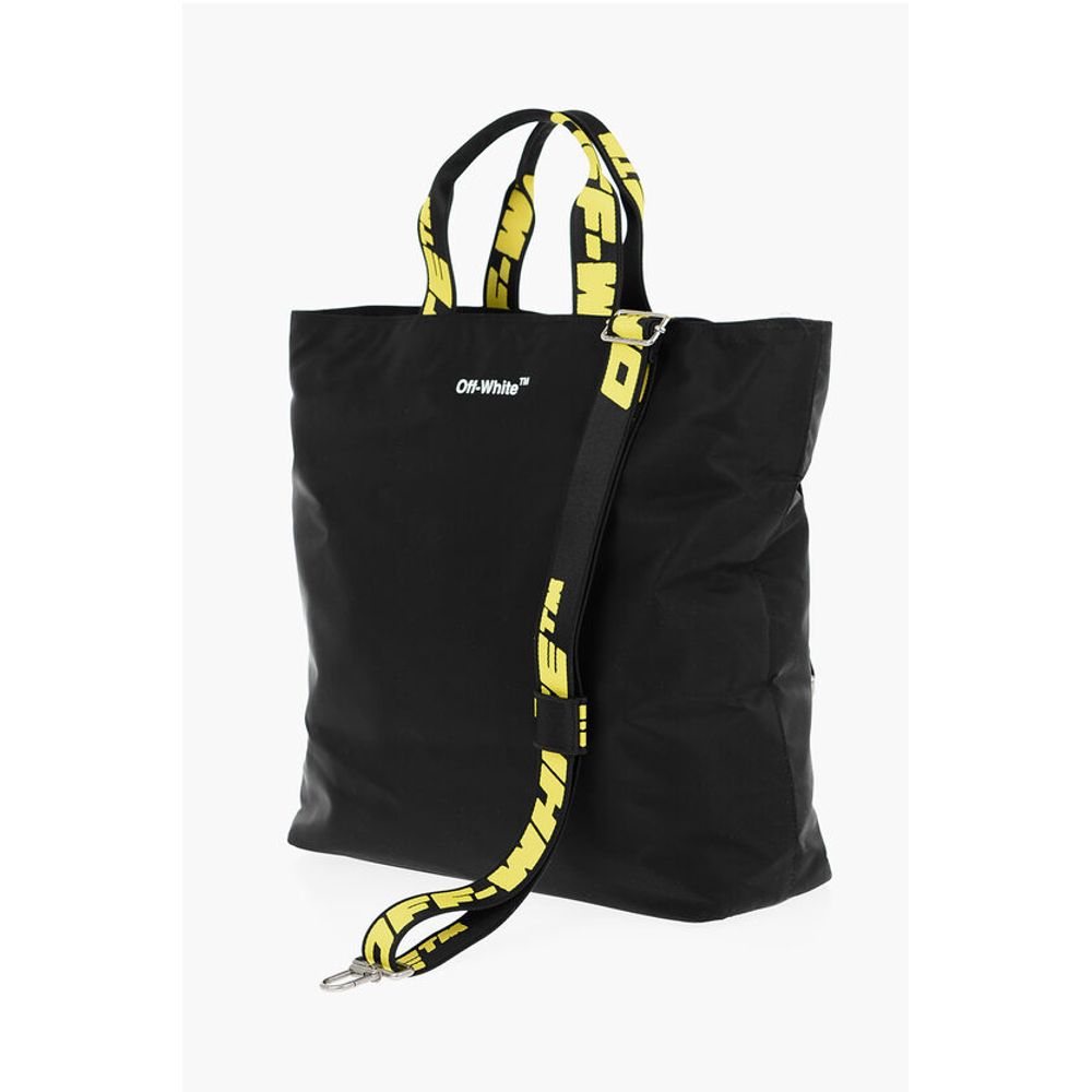 Off-White Nylon HARDCORE Tote Bag with Logoed Handles - Image 3