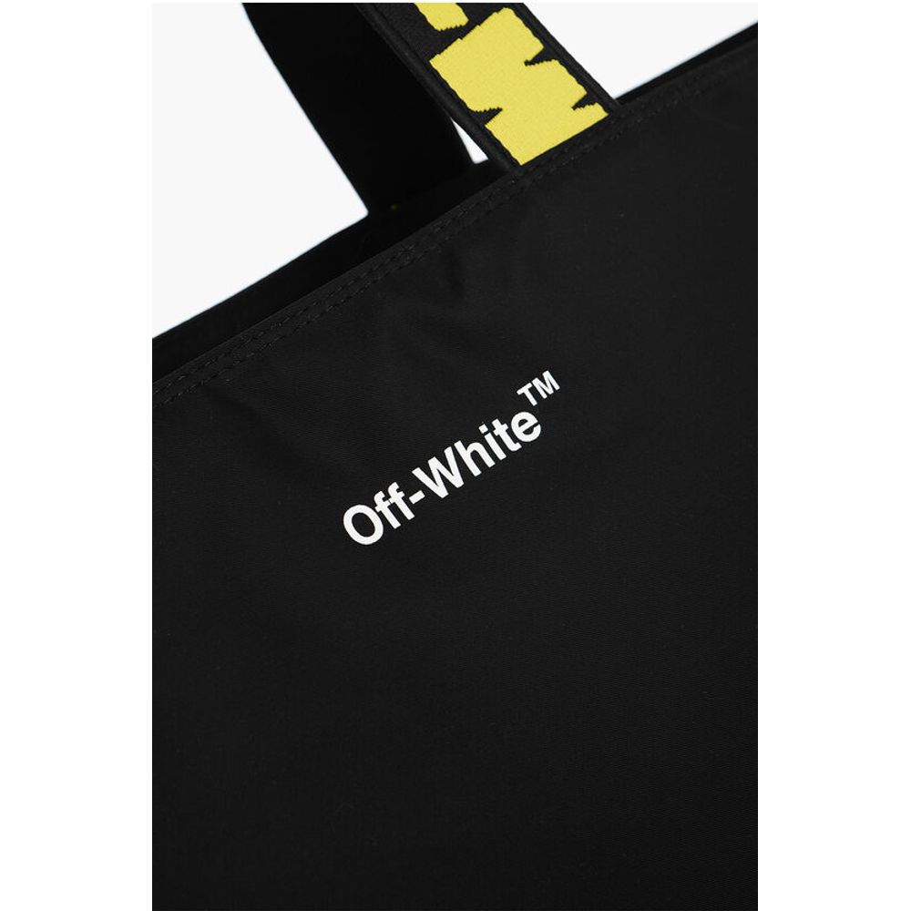 Off-White Nylon HARDCORE Tote Bag with Logoed Handles - Image 4