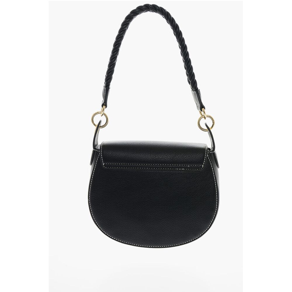 Moschino LOVE Faux Leather Saddle Bag with Braided Details - Image 2