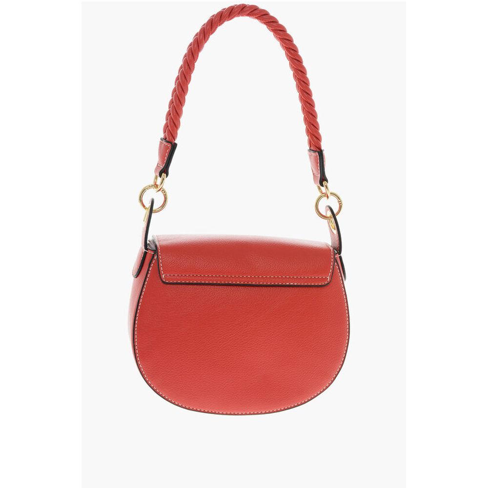 Moschino LOVE Faux Leather Saddle Bag with Braided Details - Image 2