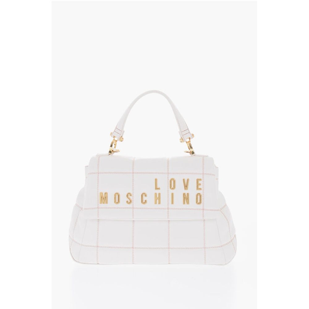 Moschino LOVE Quilted Faux Leather Bag with Golden Logo