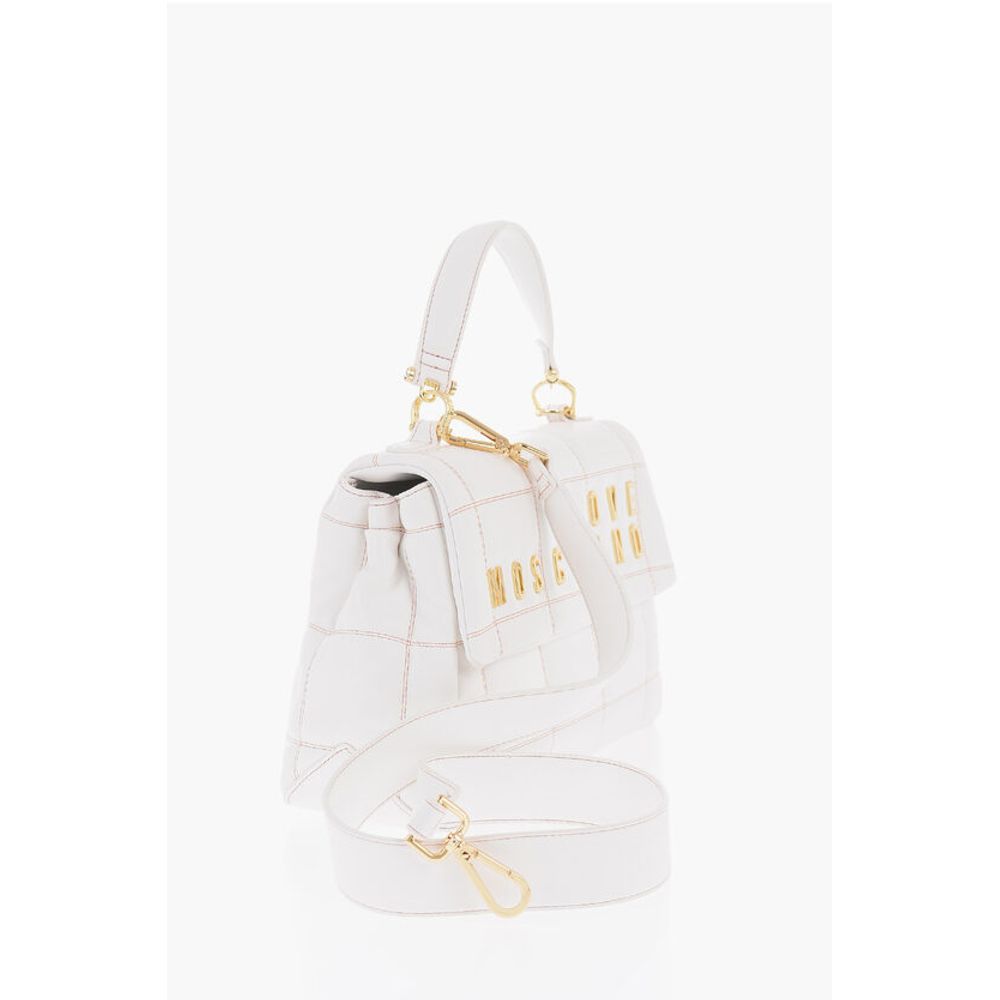 Moschino LOVE Quilted Faux Leather Bag with Golden Logo - Image 2